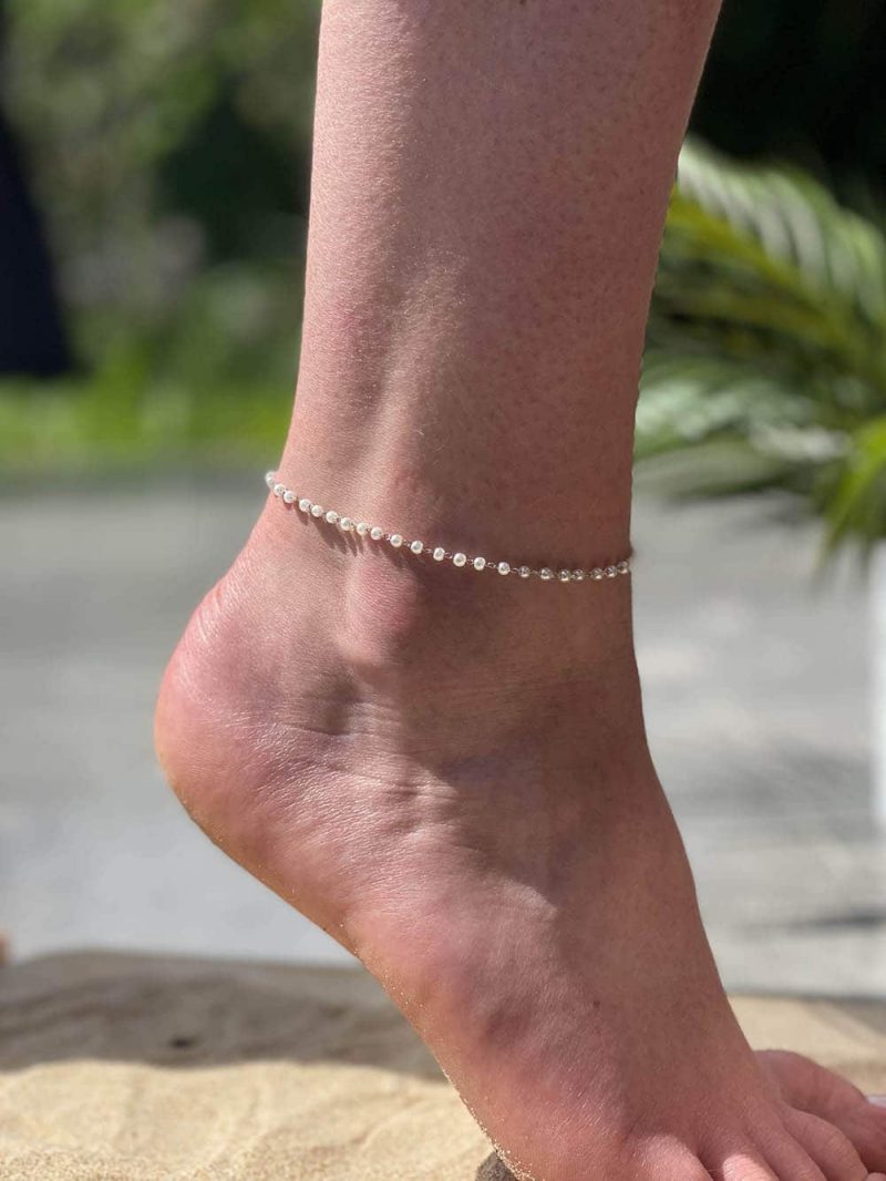 Bijoux Ba&sh Femme | Bly.Bracelet Cheville Gris ⋆ Auxmillecoquilles